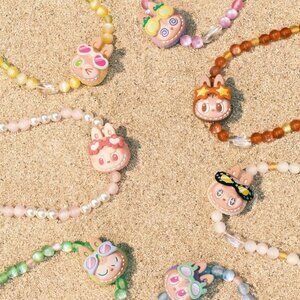 Pop Mart Labubu PopLand Mokoko Jump Into Summer Long Necklace Lanyard Sealed (6)